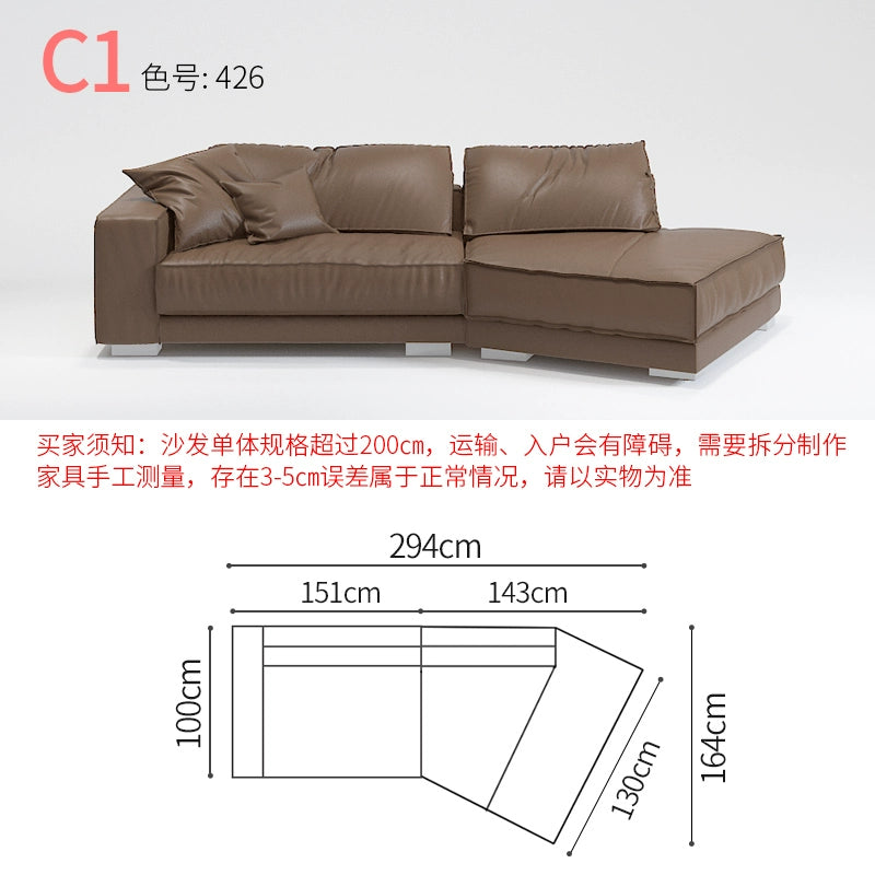 Special-shaped creative leather sofa