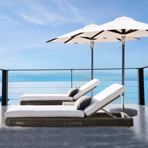 Rattan beach chairs are waterproof and sun-proof. garden