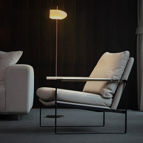 Renowned designer designs minimalist single chairs