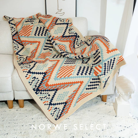 Bohemian sofa blanket