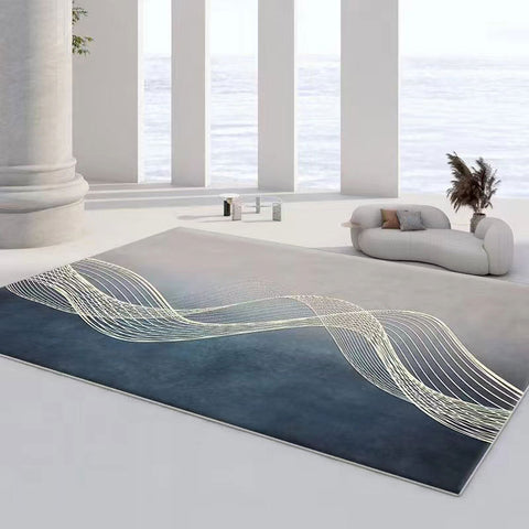 Imitation cashmere minimalist living room sofa coffee table carpet modern simple Nordic light luxury home high-end bedroom blanket full