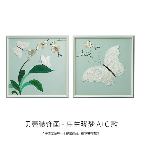 Original three-dimensional shell decoration painting creative hanging painting