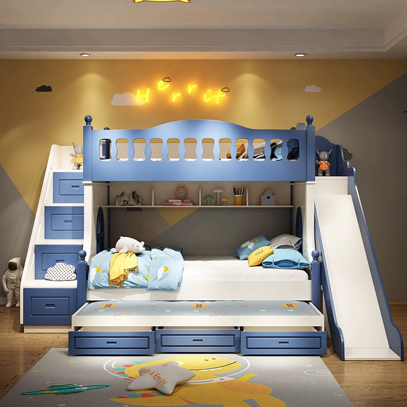 Children&#039;s bed bunk bed slide combination bed