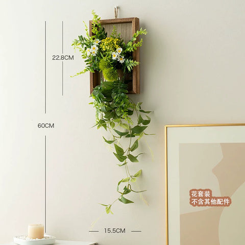 Artificial plant wall decoration small daisy pendant