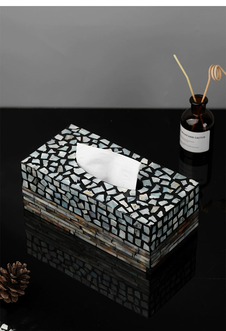 High-grade shell tissue box handmade creative high-grade paper box