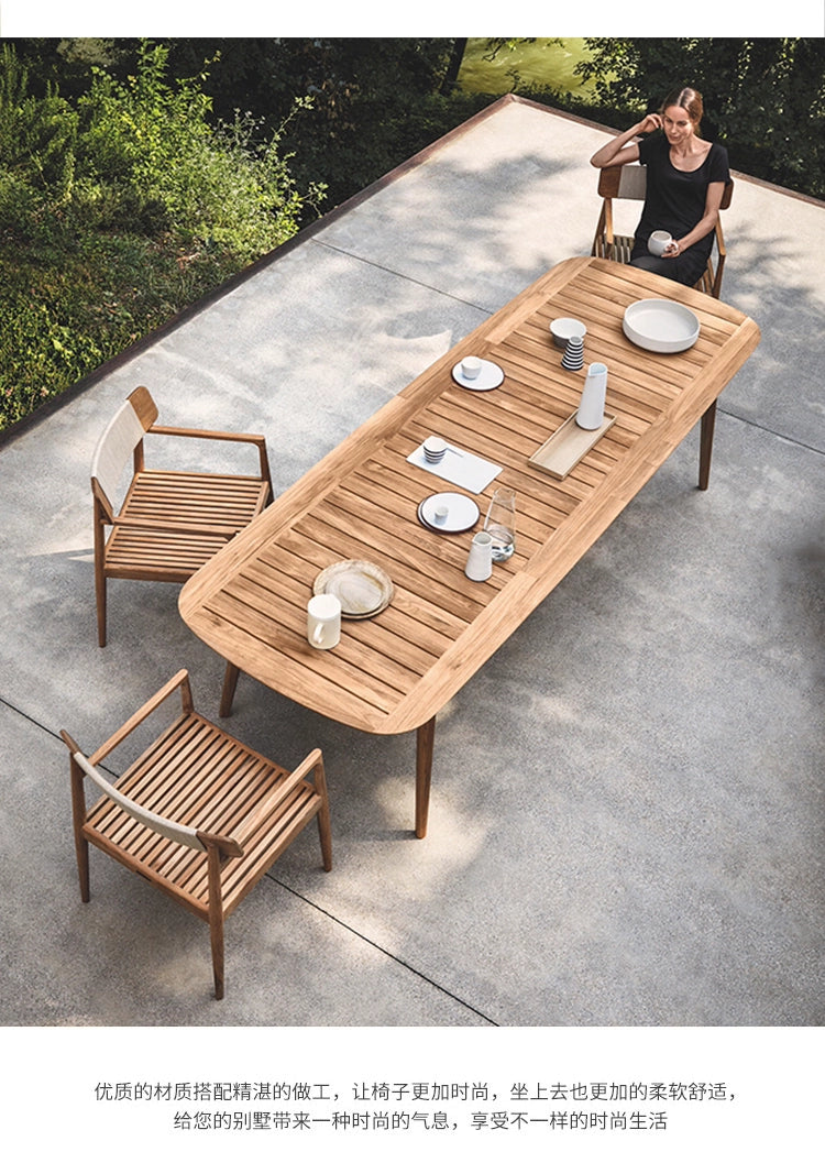 Jianyue  garden Waterproof, Sunproof and Anticorrosive Solid Wood Furniture garden