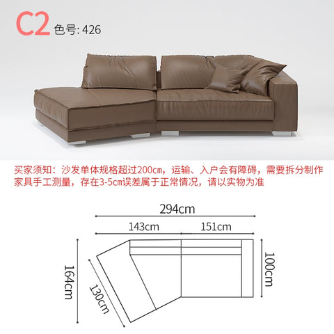 Special-shaped creative leather sofa