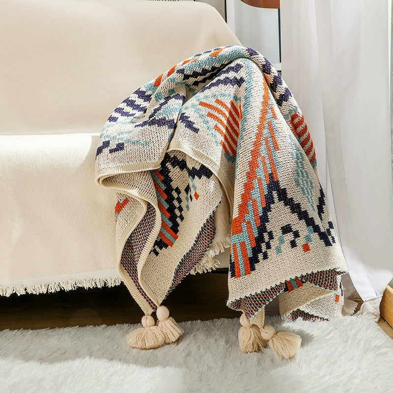 Sofa blanket knitted blanket cover blanket