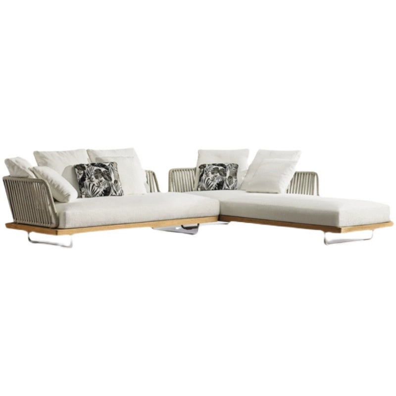 garden solid wood rattan sofa combination garden