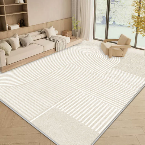 Wabi wind living room large area full of floor mats Nordic light luxury imitation cashmere carpet home thickened washable floor mat