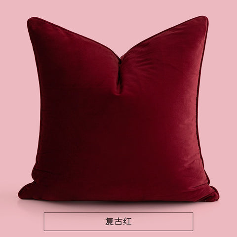 Velvet pillow sofa living room cushion cover pillow bedside pillow cover without core cushion cover large backrest