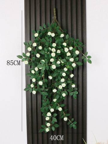 Artificial rose vine bionic wall