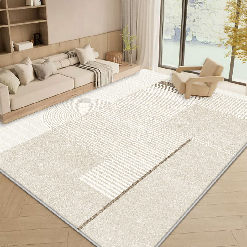 Wabi wind living room large area full of floor mats Nordic light luxury imitation cashmere carpet home thickened washable floor mat