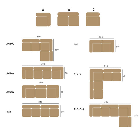 Modern modular sofa