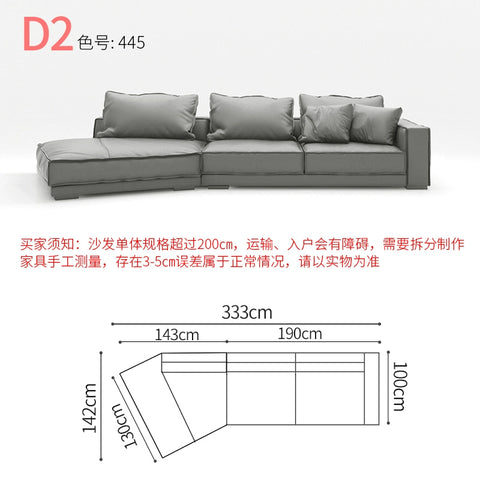 Special-shaped creative leather sofa