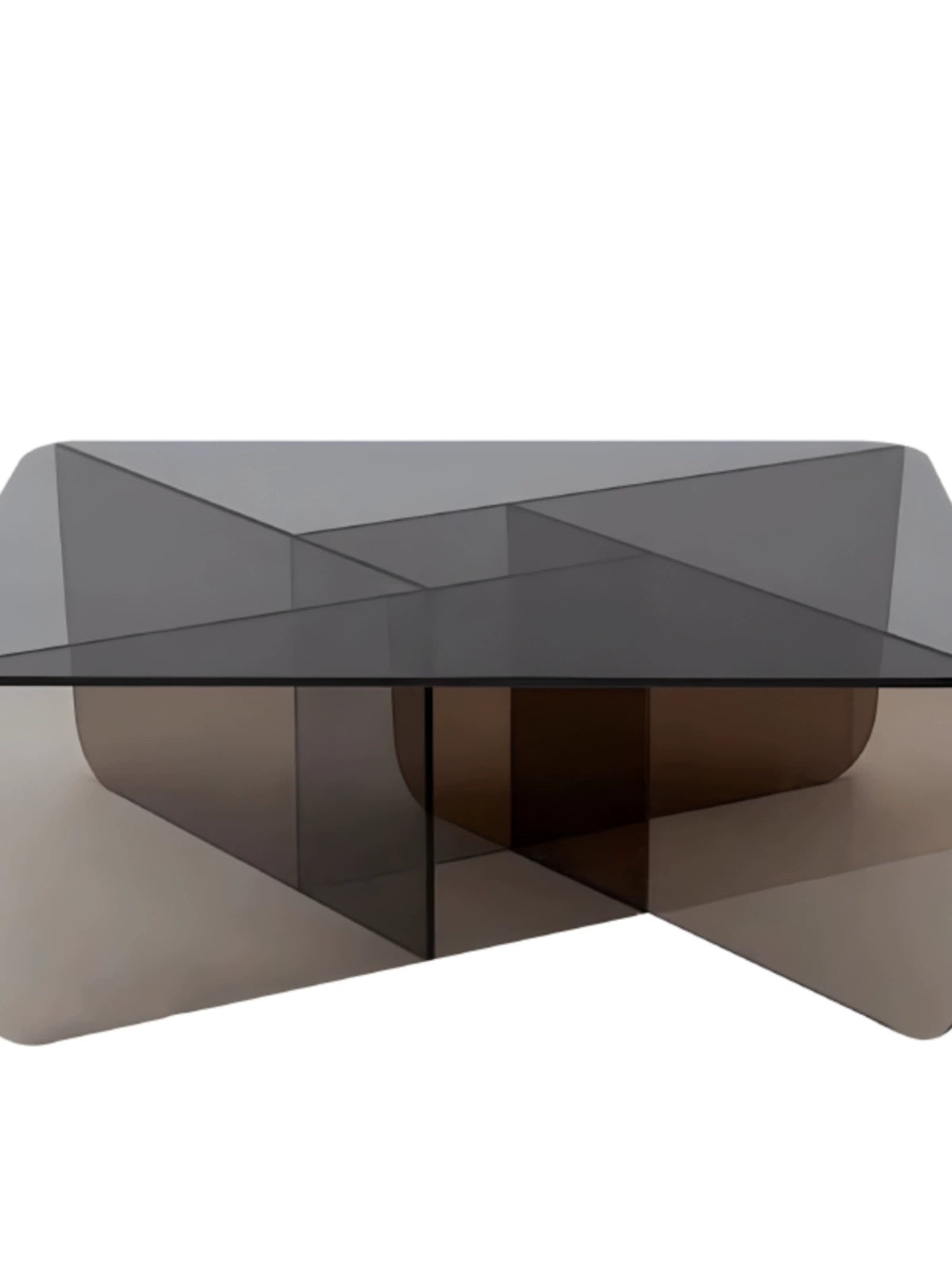 Creative modern design acrylic grey square tea table