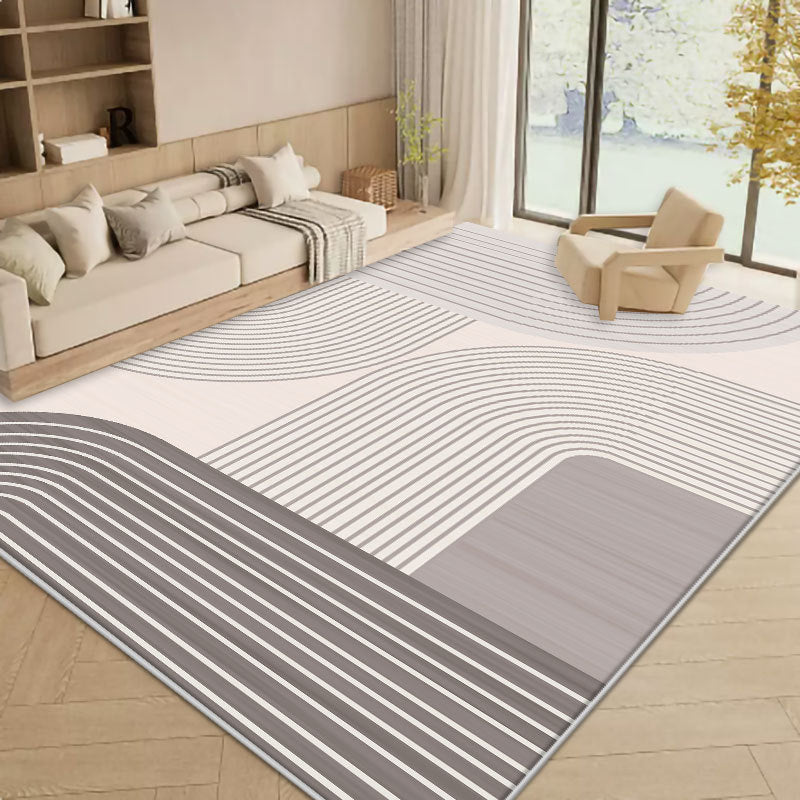 Wabi wind living room large area full of floor mats Nordic light luxury imitation cashmere carpet home thickened washable floor mat