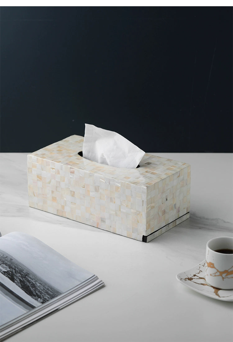 High-grade shell tissue box handmade creative high-grade paper box