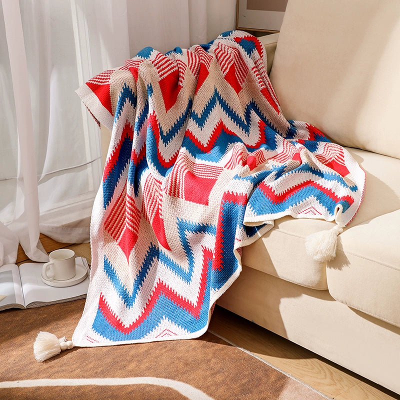 Sofa blanket knitted blanket cover blanket