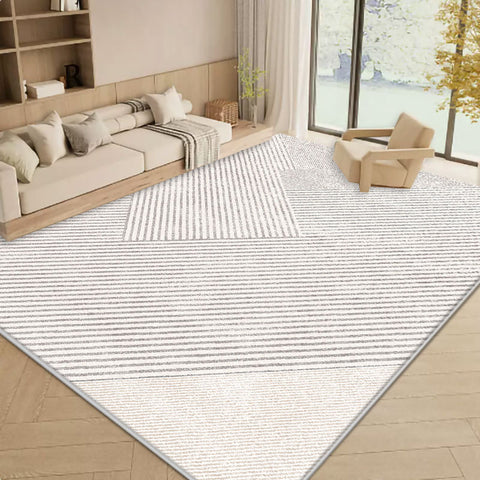 Wabi wind living room large area full of floor mats Nordic light luxury imitation cashmere carpet home thickened washable floor mat