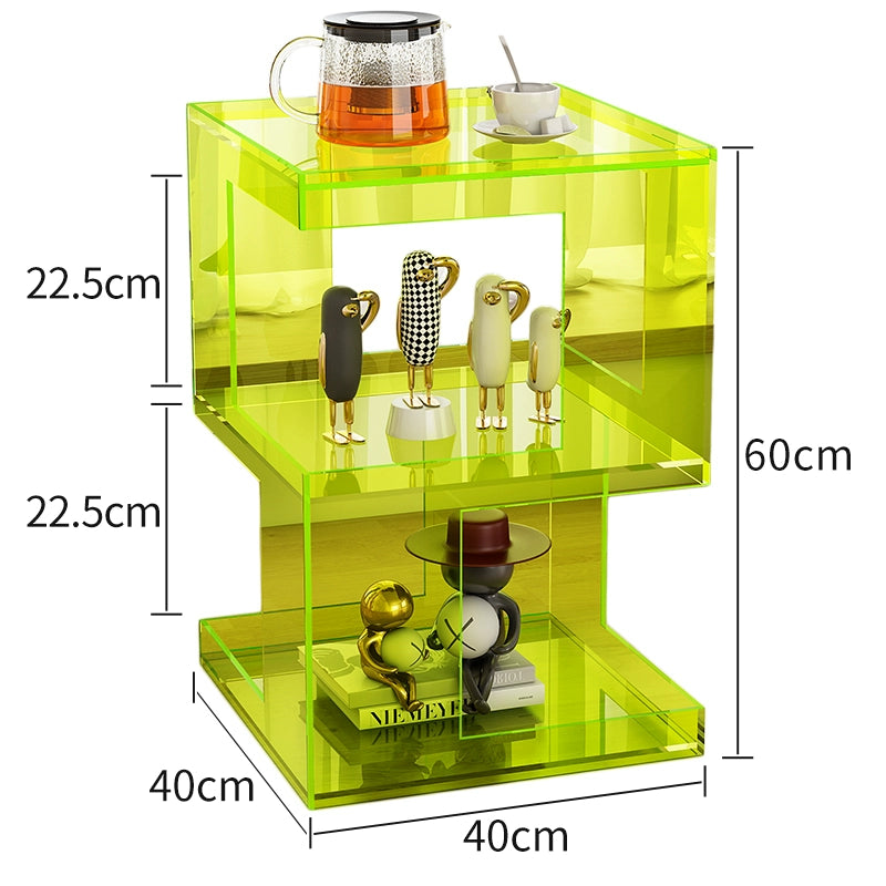 Acrylic rack bedside table creative storage storage rack