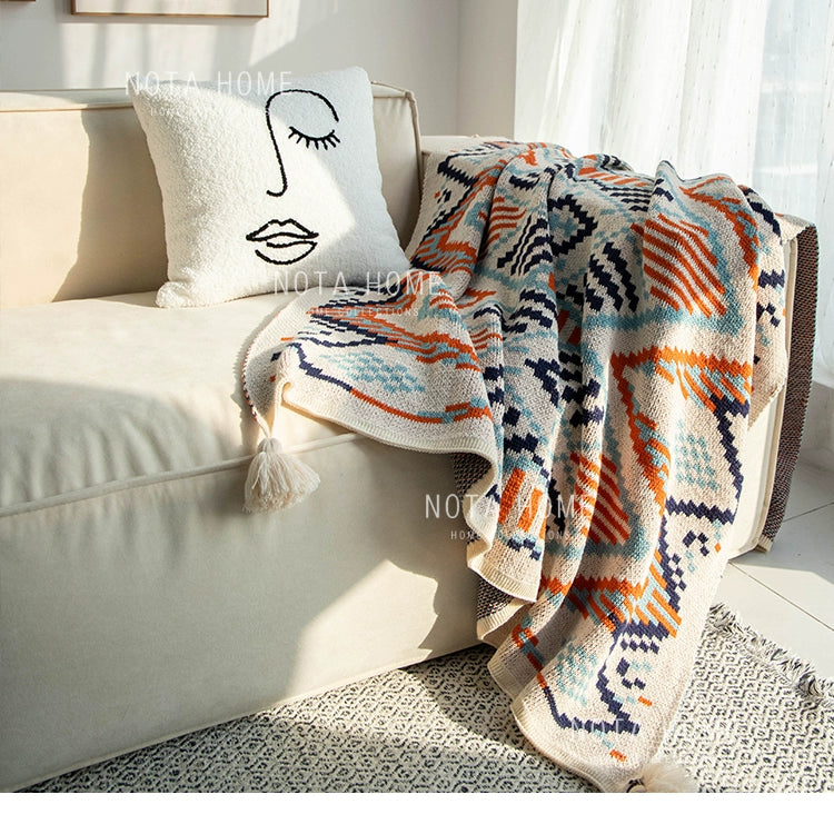 Single shawl blanket sofa blanket sleeping blanket knitted blanket cover blanket