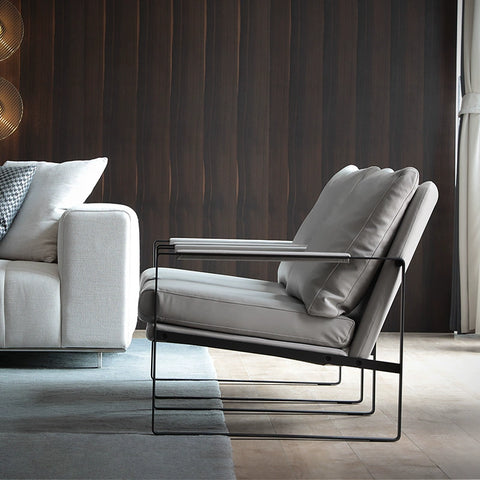 Renowned designer designs minimalist single chairs