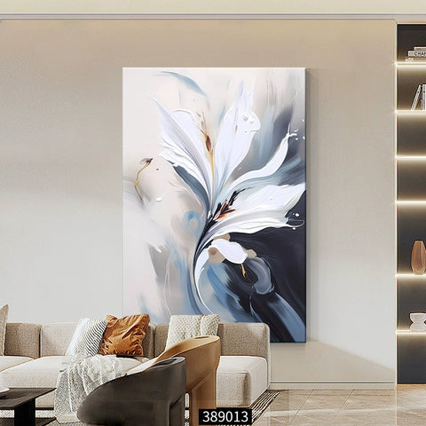 Oil painting Floor painting Cream wind Living room decorative painting Flower porch hanging painting Sofa back background wall mural C