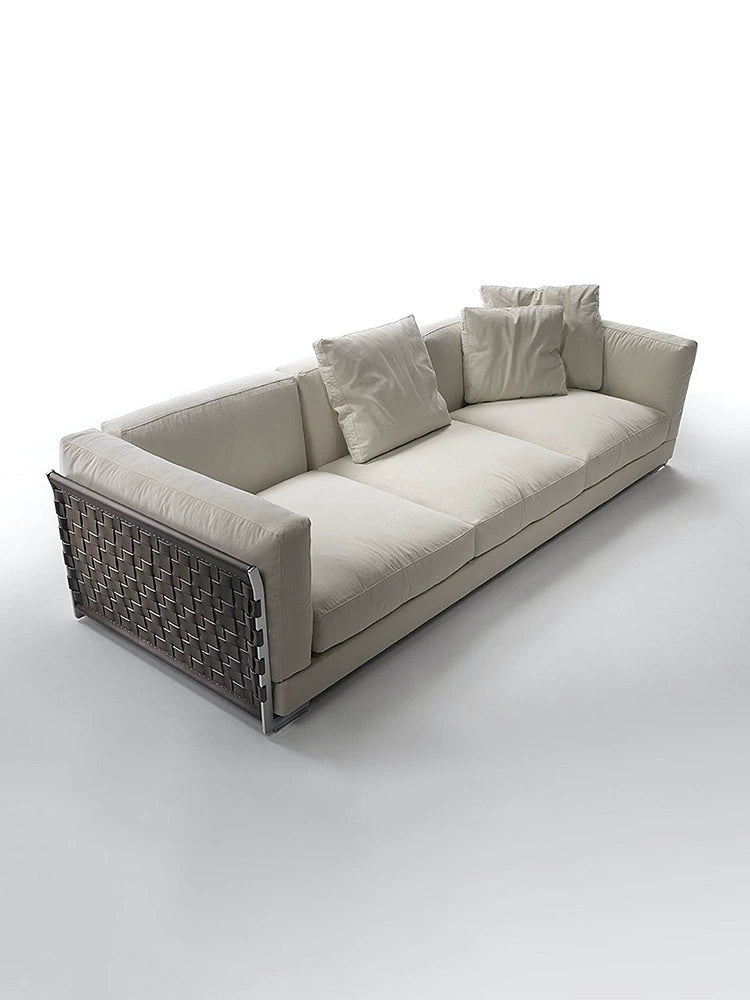 Flexform Italian minimalist woven sofa