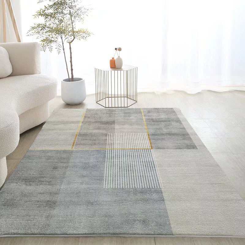 Imitation cashmere living room carpet floor mat light luxury high-grade bay window coffee table blanket bedroom full of ins style household bedside blanket