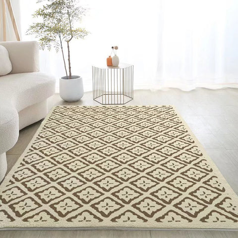 Imitation cashmere living room carpet coffee table blanket Nordic modern simple home Japanese bedroom minimalist light luxury dirt-resistant carpet