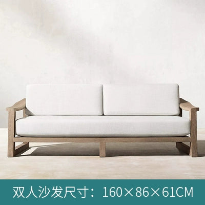 garden teak sofa courtyard combination garden