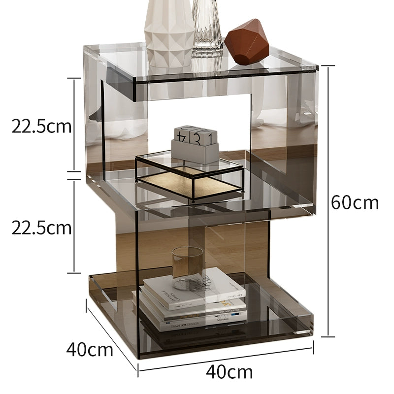 Acrylic rack bedside table creative storage storage rack