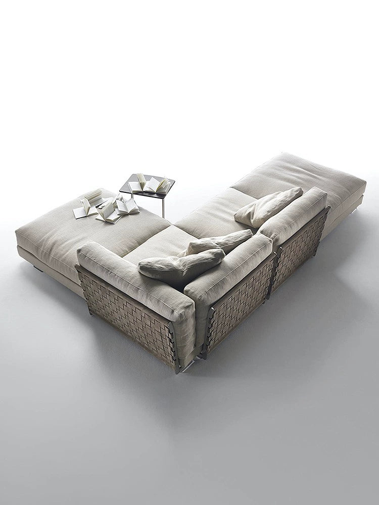 Flexform Italian minimalist woven sofa