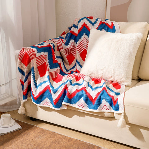 Sofa blanket knitted blanket cover blanket