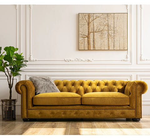 Vintage Velvet Sofa