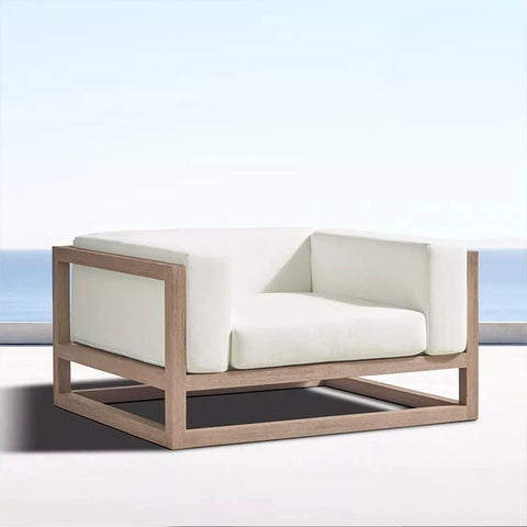 Leisure teak aluminum  garden sofa garden