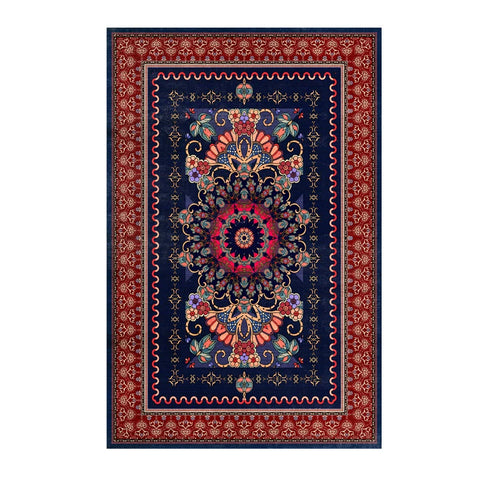 Thickened imitation cashmere carpet Nordic Morocco living room bedroom sofa ethnic style rural retro