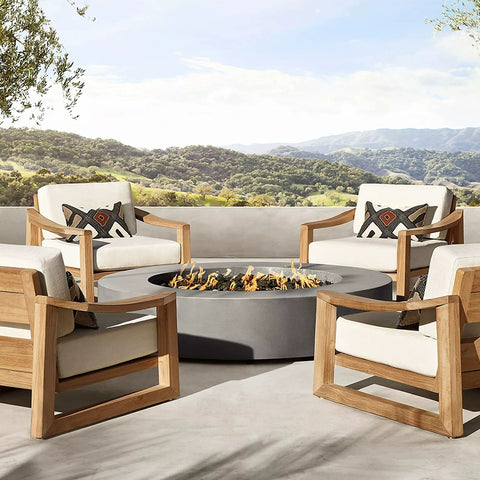 garden teak sofa courtyard combination garden