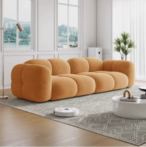 Cream cotton candy sofa