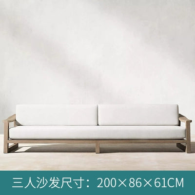 garden teak sofa courtyard combination garden