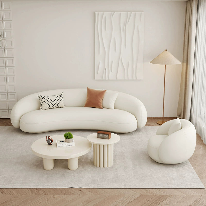 Lamb curved sofa