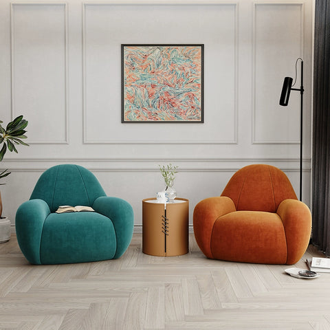 Light luxury designer single sofa chair bedroom balcony small apartment living room leisure creative cactus sofa chair