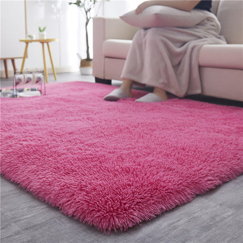 Nordic Carpet Bedroom Living Room Full of Cute Room Bedside Mats Coffee Table Sofa Tatami Long Hair Can Be Carpet Washing