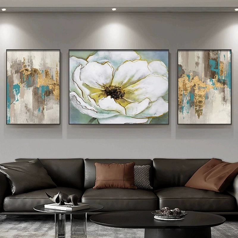 Oil painting living room decorative painting light luxury high sense hanging painting modern simple sofa background wall painting mural B