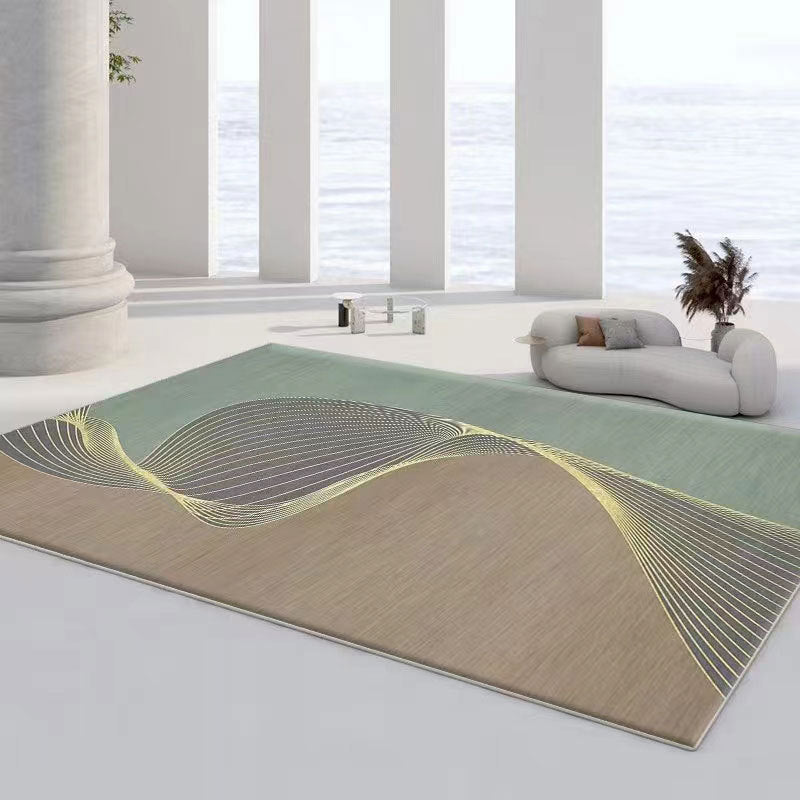 Imitation cashmere minimalist living room sofa coffee table carpet modern simple Nordic light luxury home high-end bedroom blanket full