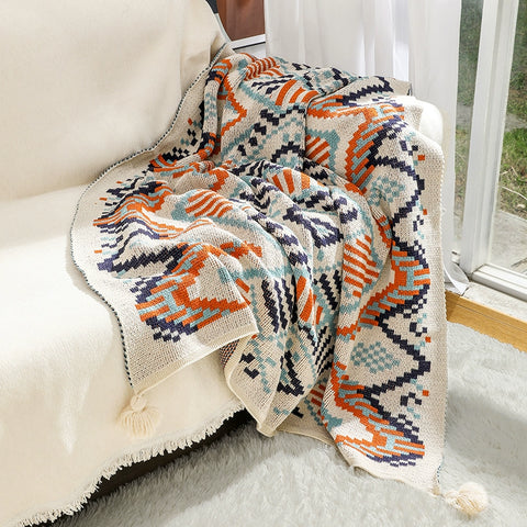 Sofa blanket knitted blanket cover blanket