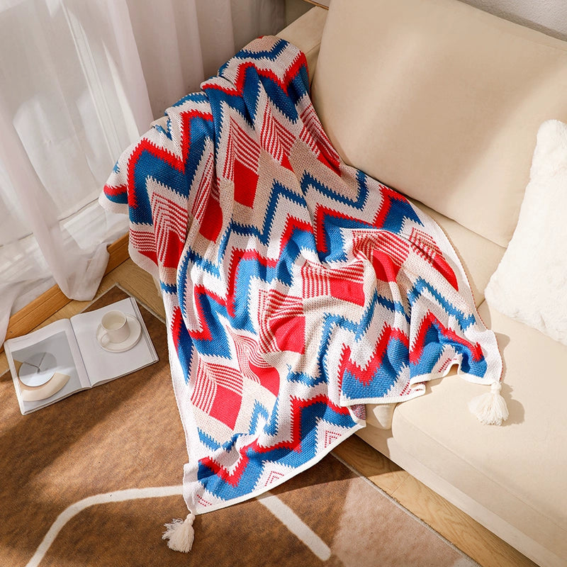 Sofa blanket knitted blanket cover blanket