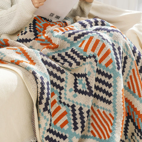 Sofa blanket knitted blanket cover blanket