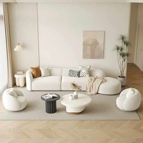 Modern cream sofa